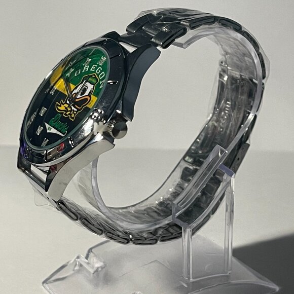 Oregon Ducks NCAA Stainless-Steel Watch NEW - Picture 3 of 9